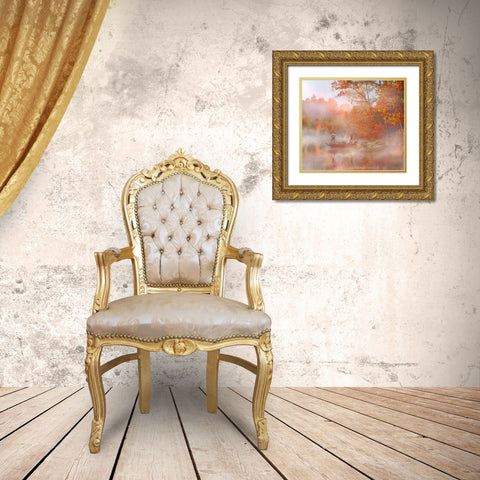 Fall Bass Gold Ornate Wood Framed Art Print with Double Matting by Murray Henderson Fine Art