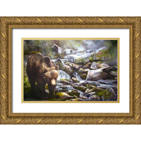 000_0002 Gold Ornate Wood Framed Art Print with Double Matting by Murray Henderson Fine Art