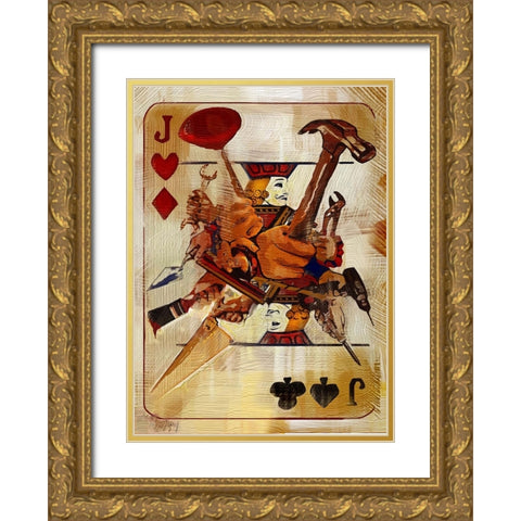 Jack Of All Trades Gold Ornate Wood Framed Art Print with Double Matting by Murray Henderson Fine Art