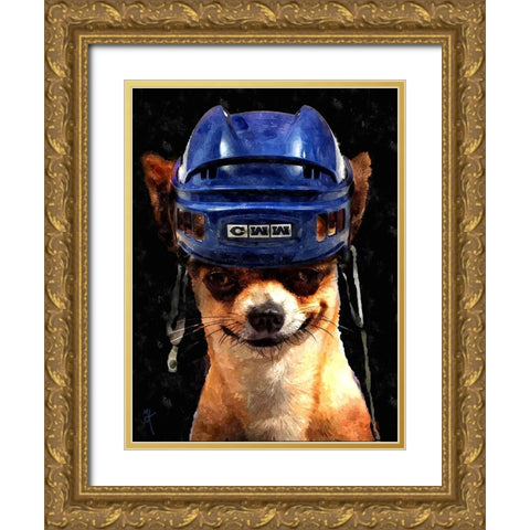 Chiwana Go Gold Ornate Wood Framed Art Print with Double Matting by Murray Henderson Fine Art