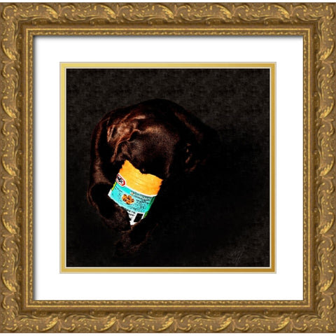 Chocolate And Peanutbutter Gold Ornate Wood Framed Art Print with Double Matting by Murray Henderson Fine Art