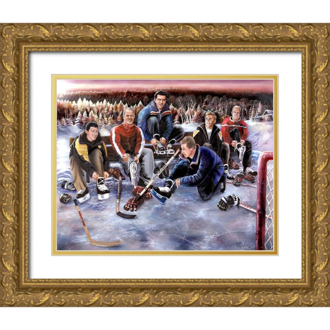 Greats Outdoors Gold Ornate Wood Framed Art Print with Double Matting by Murray Henderson Fine Art