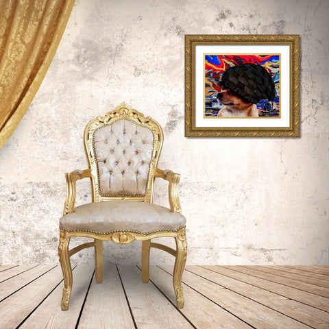 The Dude Gold Ornate Wood Framed Art Print with Double Matting by Murray Henderson Fine Art