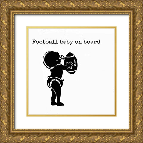 Blck Baby Ftnb Gold Ornate Wood Framed Art Print with Double Matting by Murray Henderson Fine Art