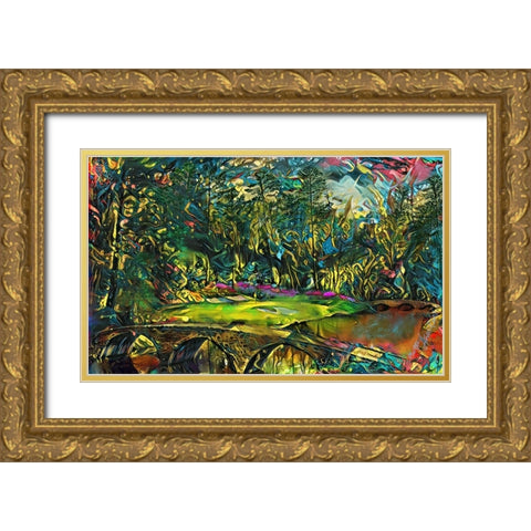 Untitled_Artwork (9) Gold Ornate Wood Framed Art Print with Double Matting by Murray Henderson Fine Art