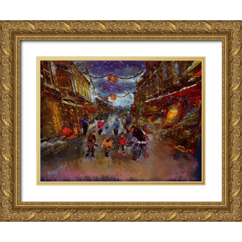 Untitled_Artwork (12) Gold Ornate Wood Framed Art Print with Double Matting by Murray Henderson Fine Art