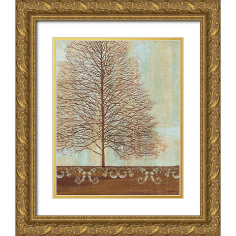 Seasons I Gold Ornate Wood Framed Art Print with Double Matting by Zaccheo, John