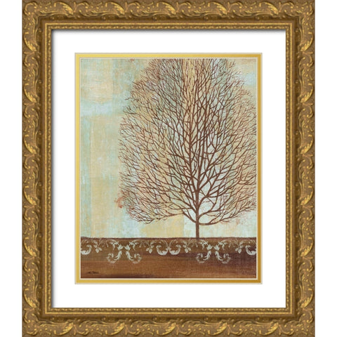 Seasons II Gold Ornate Wood Framed Art Print with Double Matting by Zaccheo, John