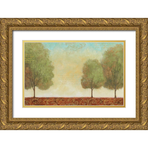 Beautiful Day I Gold Ornate Wood Framed Art Print with Double Matting by Zaccheo, John