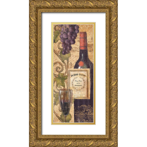 Wine Tasting Vi Gold Ornate Wood Framed Art Print with Double Matting by Zaccheo, John