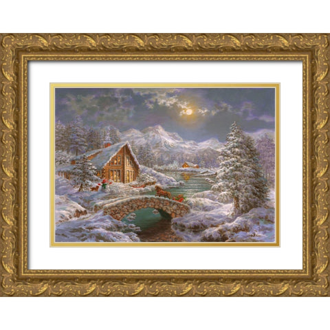 Natures Magical Season Gold Ornate Wood Framed Art Print with Double Matting by Boehme, Nicky