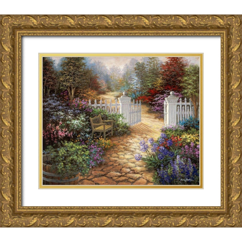 Gateway To Enchantment Gold Ornate Wood Framed Art Print with Double Matting by Boehme, Nicky