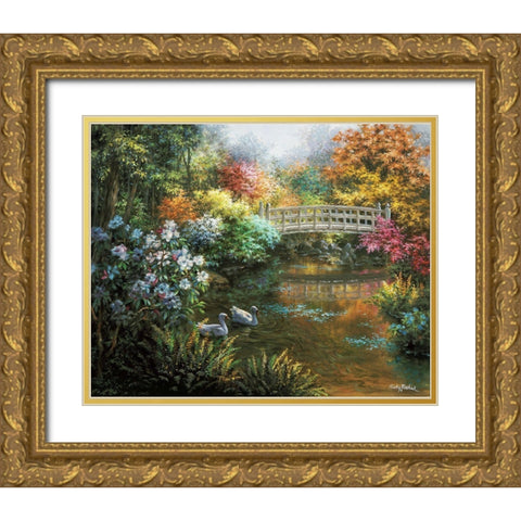 Treasury Of Splendor Gold Ornate Wood Framed Art Print with Double Matting by Boehme, Nicky
