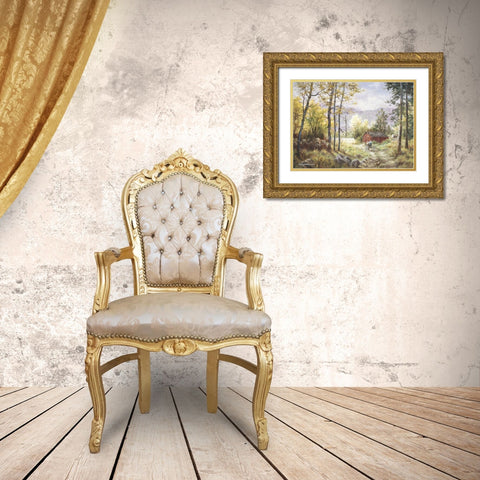 Friends Gold Ornate Wood Framed Art Print with Double Matting by Boehme, Nicky