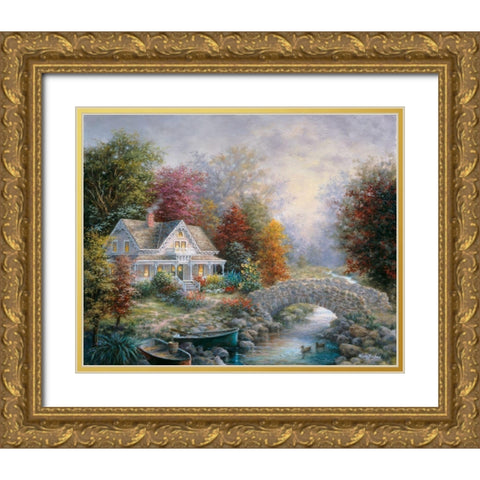 Victorian Splendor Gold Ornate Wood Framed Art Print with Double Matting by Boehme, Nicky