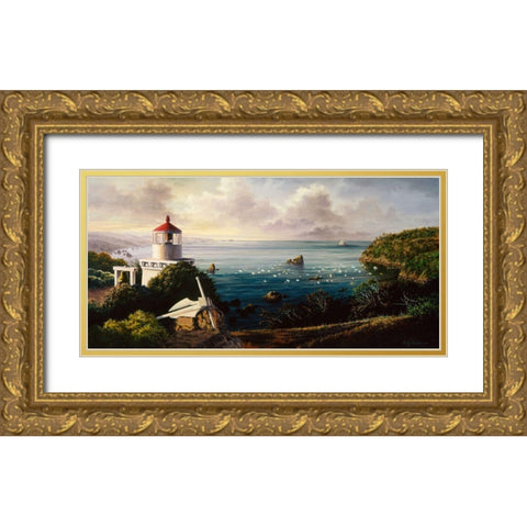 The Cove Guardian Gold Ornate Wood Framed Art Print with Double Matting by Boehme, Nicky