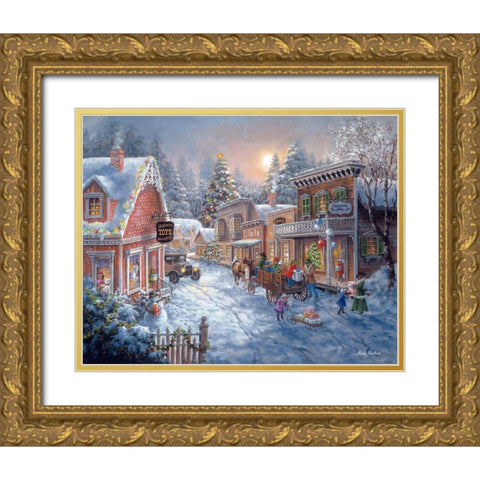 Good Old Days Gold Ornate Wood Framed Art Print with Double Matting by Boehme, Nicky