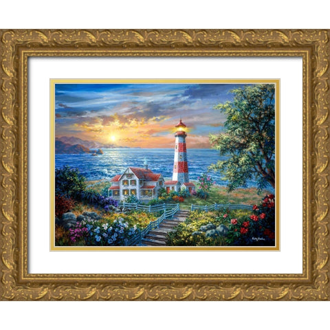 Enchantment Gold Ornate Wood Framed Art Print with Double Matting by Boehme, Nicky