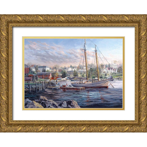 Seafarers Delight Gold Ornate Wood Framed Art Print with Double Matting by Boehme, Nicky