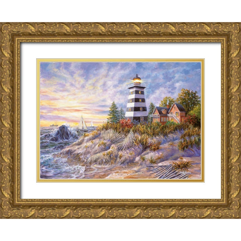 Out Of  Harmâ€™s Way Gold Ornate Wood Framed Art Print with Double Matting by Boehme, Nicky