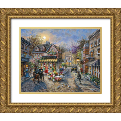 Rememberance Gold Ornate Wood Framed Art Print with Double Matting by Boehme, Nicky