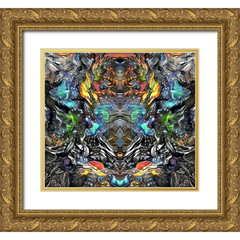 Evolution Gold Ornate Wood Framed Art Print with Double Matting by Gavidia, Pedro