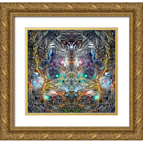 Existence Gold Ornate Wood Framed Art Print with Double Matting by Gavidia, Pedro