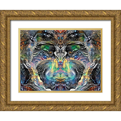 Fetish Gold Ornate Wood Framed Art Print with Double Matting by Gavidia, Pedro