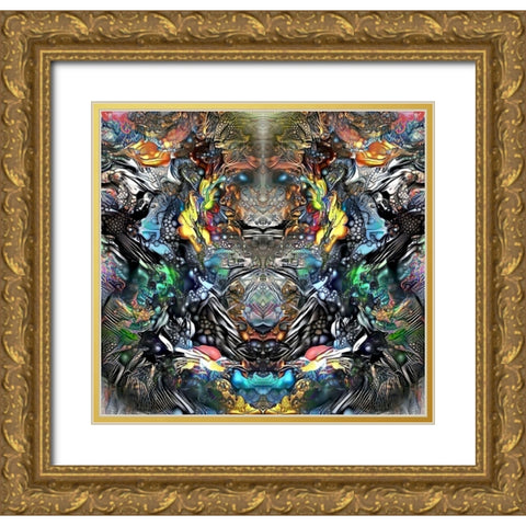 Guardian of Chapultepec Gold Ornate Wood Framed Art Print with Double Matting by Gavidia, Pedro