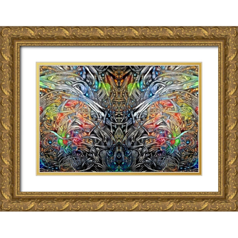 King of the Crickets Gold Ornate Wood Framed Art Print with Double Matting by Gavidia, Pedro