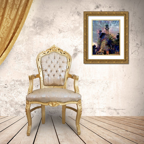 Mexico City Chopo Museum Gold Ornate Wood Framed Art Print with Double Matting by Gavidia, Pedro