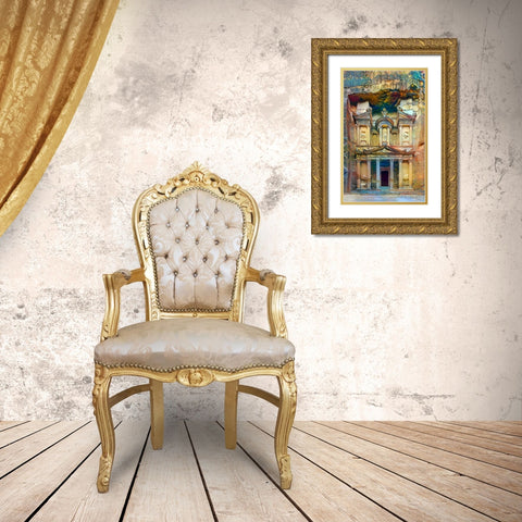 Petra Jordan Gold Ornate Wood Framed Art Print with Double Matting by Gavidia, Pedro