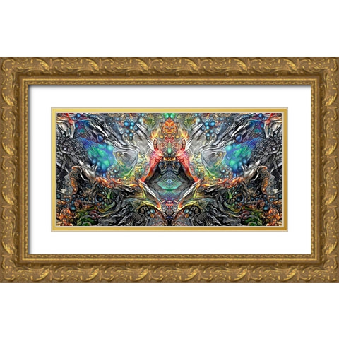 The Deceitful Cloak of Religions Gold Ornate Wood Framed Art Print with Double Matting by Gavidia, Pedro