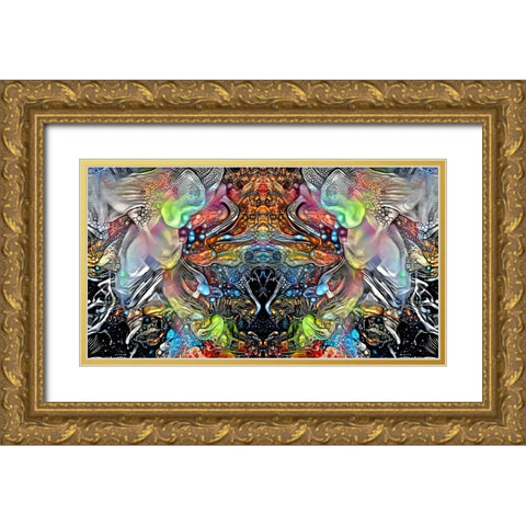 Transcend Gold Ornate Wood Framed Art Print with Double Matting by Gavidia, Pedro