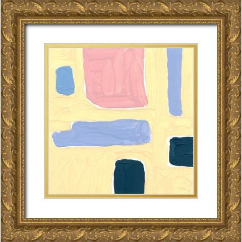 Pastel Palette 3 Gold Ornate Wood Framed Art Print with Double Matting by Randy Noble Fine Art