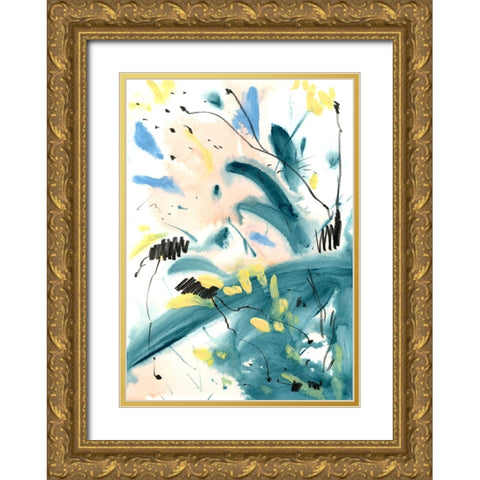 Pastel Palette 6 Gold Ornate Wood Framed Art Print with Double Matting by Randy Noble Fine Art