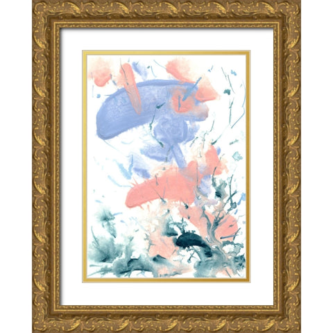 Pastel Palette 9 Gold Ornate Wood Framed Art Print with Double Matting by Randy Noble Fine Art