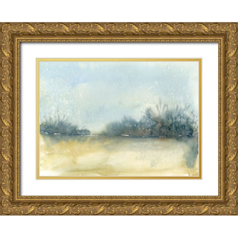 Sunny Fog Gold Ornate Wood Framed Art Print with Double Matting by Randy Noble Fine Art