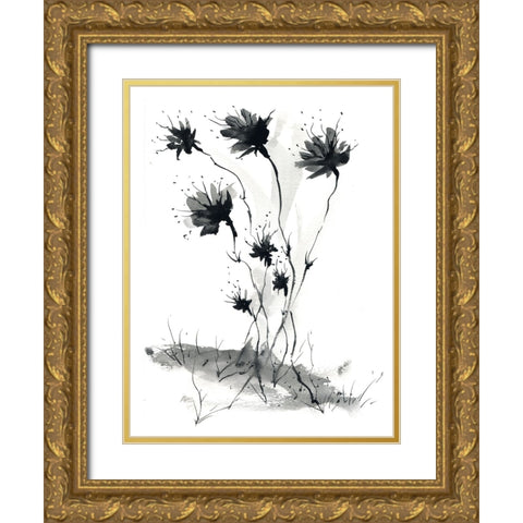 Spring Sprouts Gold Ornate Wood Framed Art Print with Double Matting by Randy Noble Fine Art