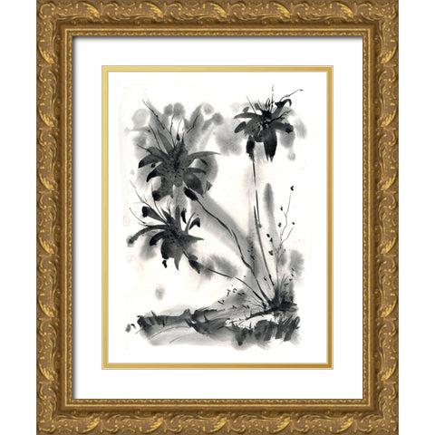 Tropics Gold Ornate Wood Framed Art Print with Double Matting by Randy Noble Fine Art