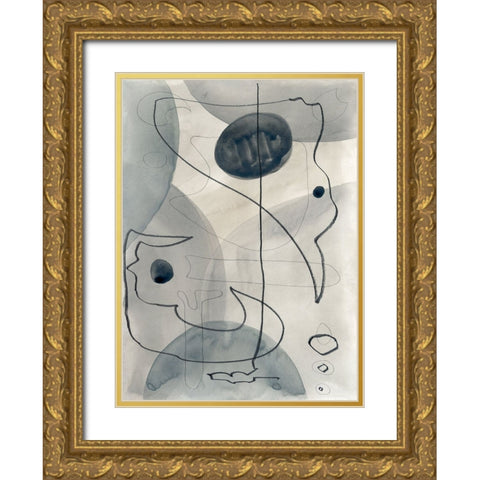 Limitless Line Gold Ornate Wood Framed Art Print with Double Matting by Randy Noble Fine Art