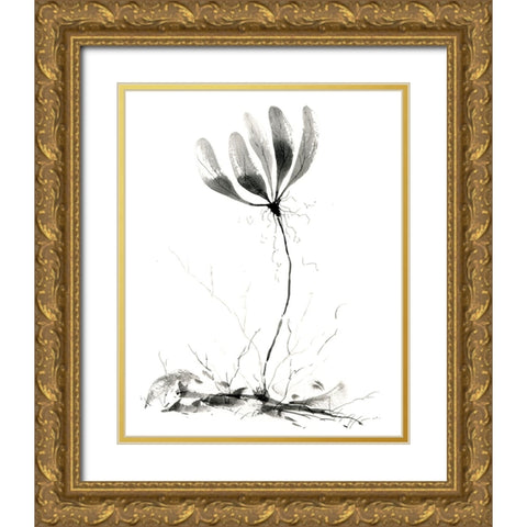 Spring Flower Gold Ornate Wood Framed Art Print with Double Matting by Randy Noble Fine Art
