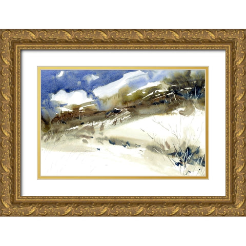 Rain Dance Gold Ornate Wood Framed Art Print with Double Matting by Randy Noble Fine Art