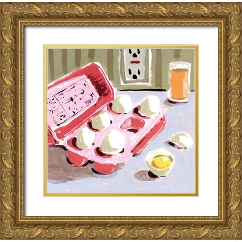 Morning Gold Ornate Wood Framed Art Print with Double Matting by Randy Noble Fine Art