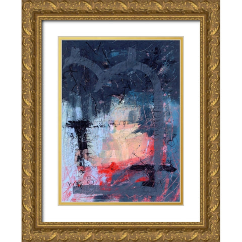 Merrymaking Gold Ornate Wood Framed Art Print with Double Matting by Randy Noble Fine Art