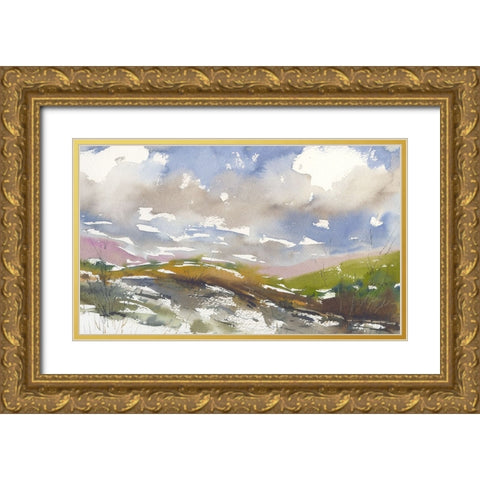 Forever Valley Gold Ornate Wood Framed Art Print with Double Matting by Randy Noble Fine Art
