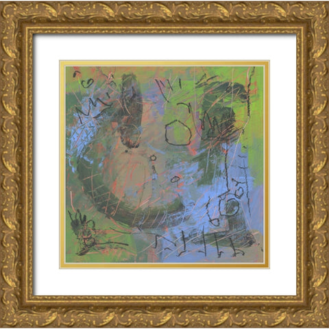 Agent Of Power Gold Ornate Wood Framed Art Print with Double Matting by Randy Noble Fine Art