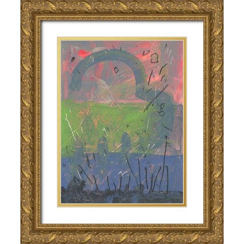 Autum Effect Gold Ornate Wood Framed Art Print with Double Matting by Randy Noble Fine Art