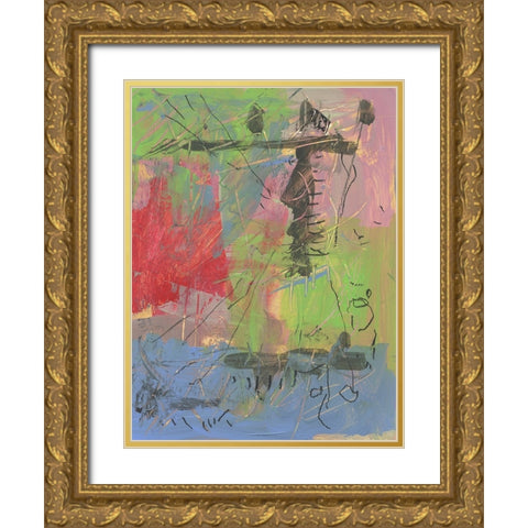 Rejoice Gold Ornate Wood Framed Art Print with Double Matting by Randy Noble Fine Art