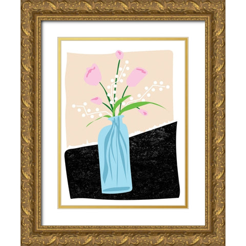 Bloom Alternative Gold Ornate Wood Framed Art Print with Double Matting by Randy Noble Fine Art